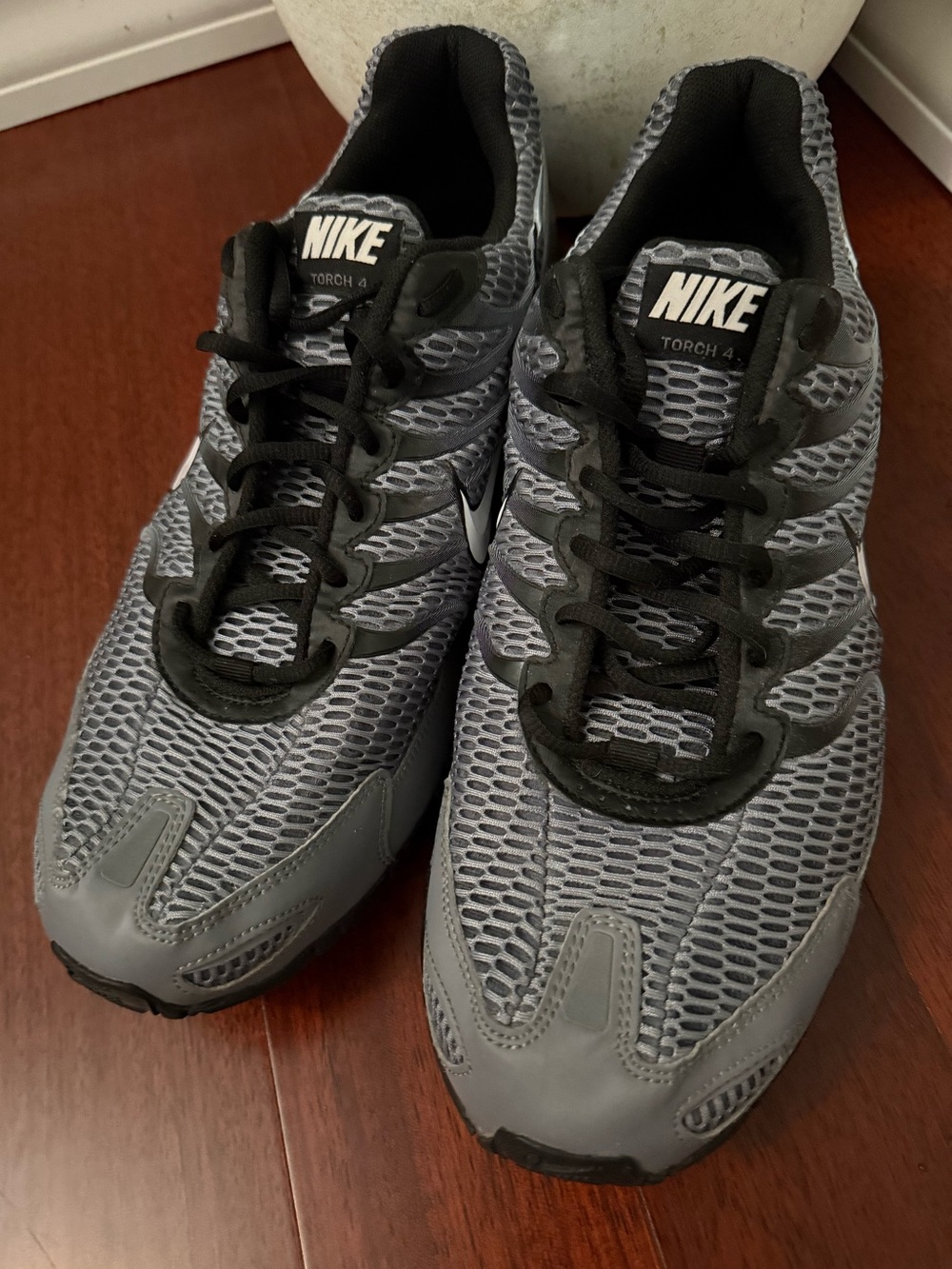 Nike Grey and Black Torch 4 Mesh Running Shoes